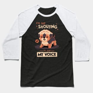 My Voice // Yorkshire Terrier, Barking Puppy, Kawaii Pets Baseball T-Shirt